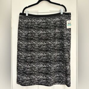 NWT Calvin Klein Size‎ 16 Black Multicolor Tweed